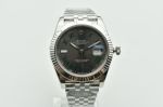 Clean Factory Rolex Datejust 41mm 3235 Movement 904L Steel Platinum Bezel Grey Face Men Watch